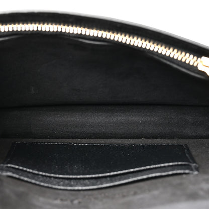 Christian Dior Grained Calfskin Saddle Belt Clutch Black 5 of 9