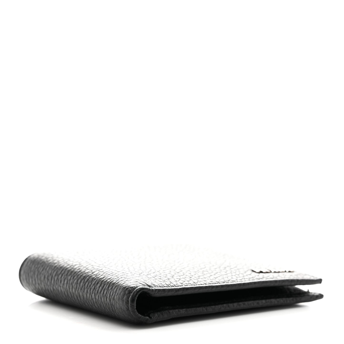 Vitello Grain Bi-Fold Wallet Black