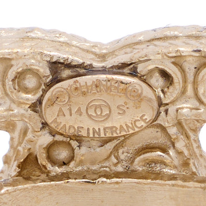 Chanel Pearl CC Ring 51/5.75 Gold 7 of 8