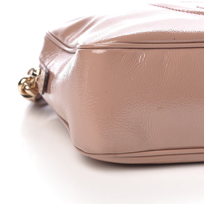 Gucci Soft Patent Small Soho Bowler Dark Cipria 9 of 11