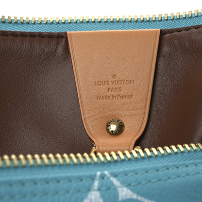 Louis Vuitton Calfskin Monogram Speedy P9 Bandouliere 50 Turquoise 7 of 12