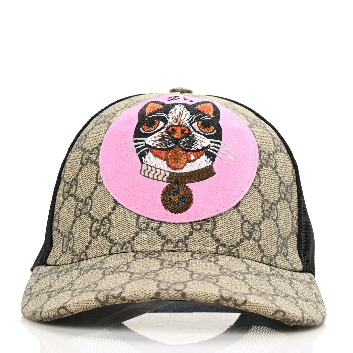 GG Supreme Monogram Bosco Patch Baseball Hat S Beige Malva