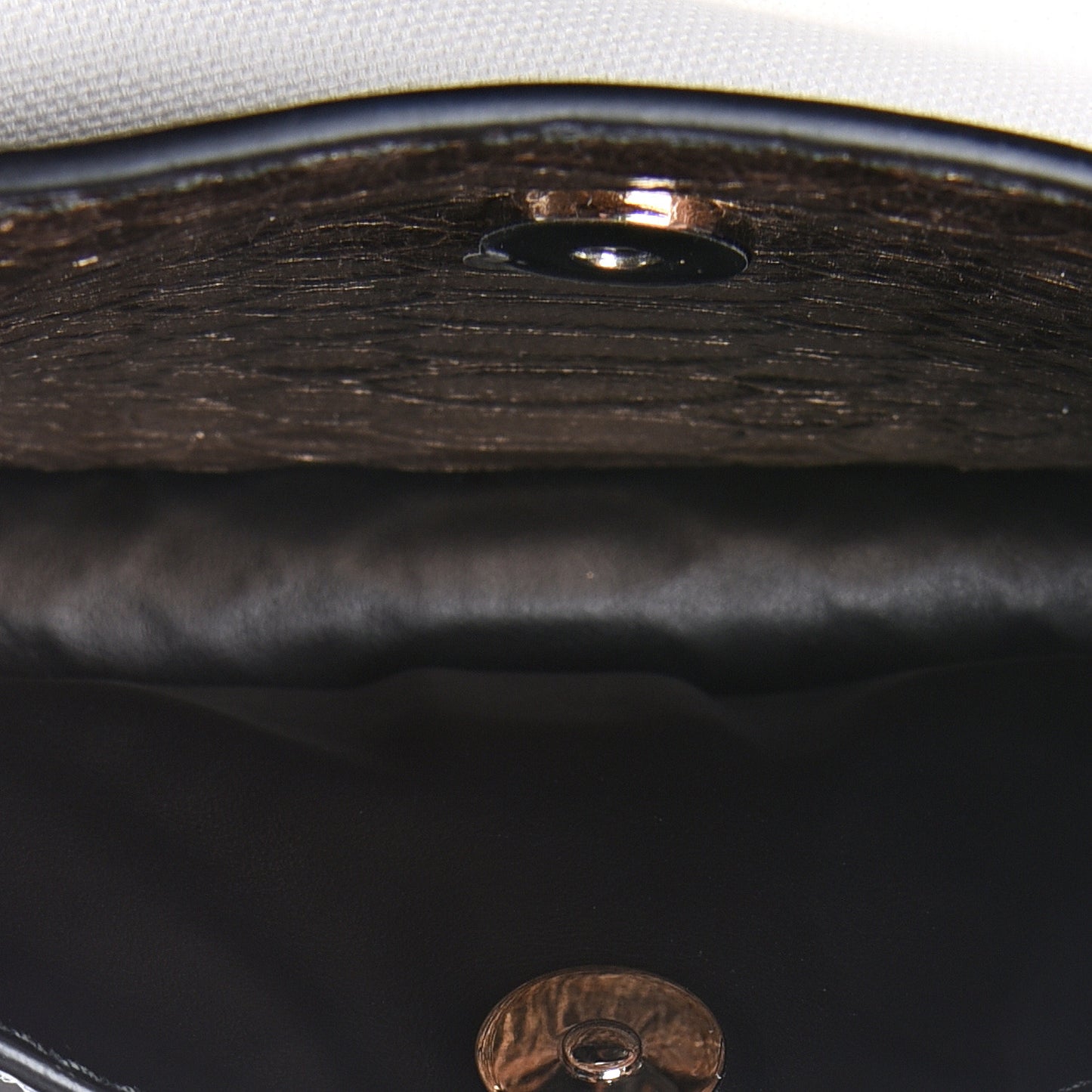 Metallic Python Calfskin Embossed Tiny PS1 Satchel Rose Gold