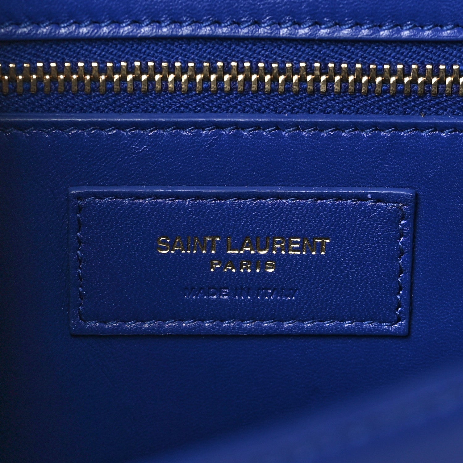 Saint Laurent Smooth Calfskin Carre Satchel Royal Blue 6 of 9