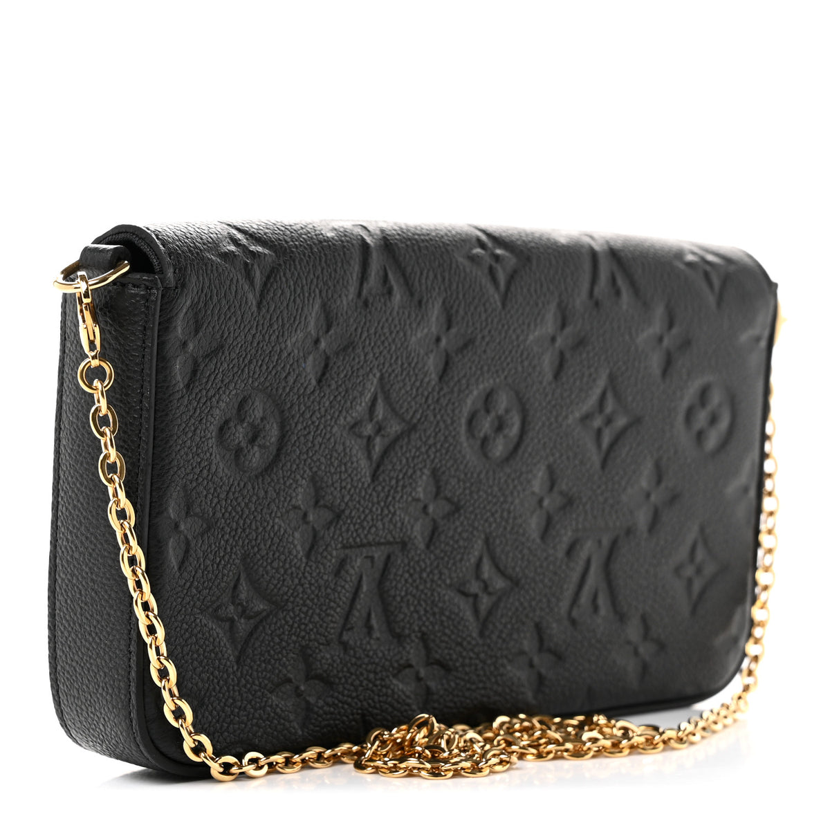 Empreinte Pochette Felicie Chain Wallet Black