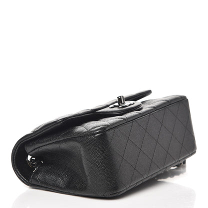 Chanel Iridescent Caviar Quilted Mini Rectangular Flap Black 4 of 8