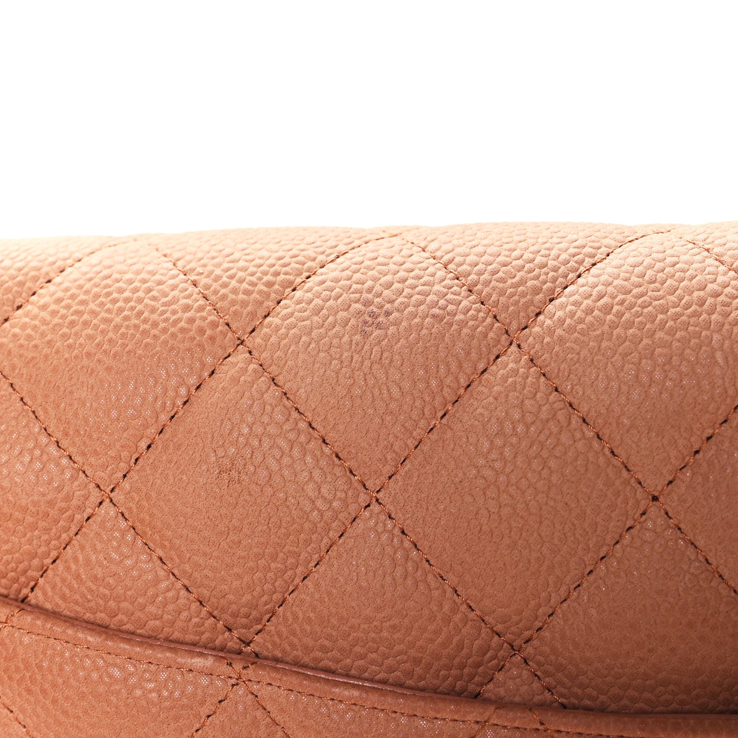 Chanel Iridescent Caviar Quilted Jumbo Double Flap Dark Beige 11 of 11