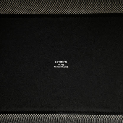 Hermes Swift H Canvas Cabas H En Biais 40 Black Ecru 6 of 10