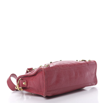 Balenciaga Agneau Classic Gold Hardware Mini City Rouge Sapphire 4 of 18