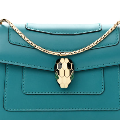 Bulgari Calfskin Serpenti Forever Small Crossbody Bag Green 9 of 11
