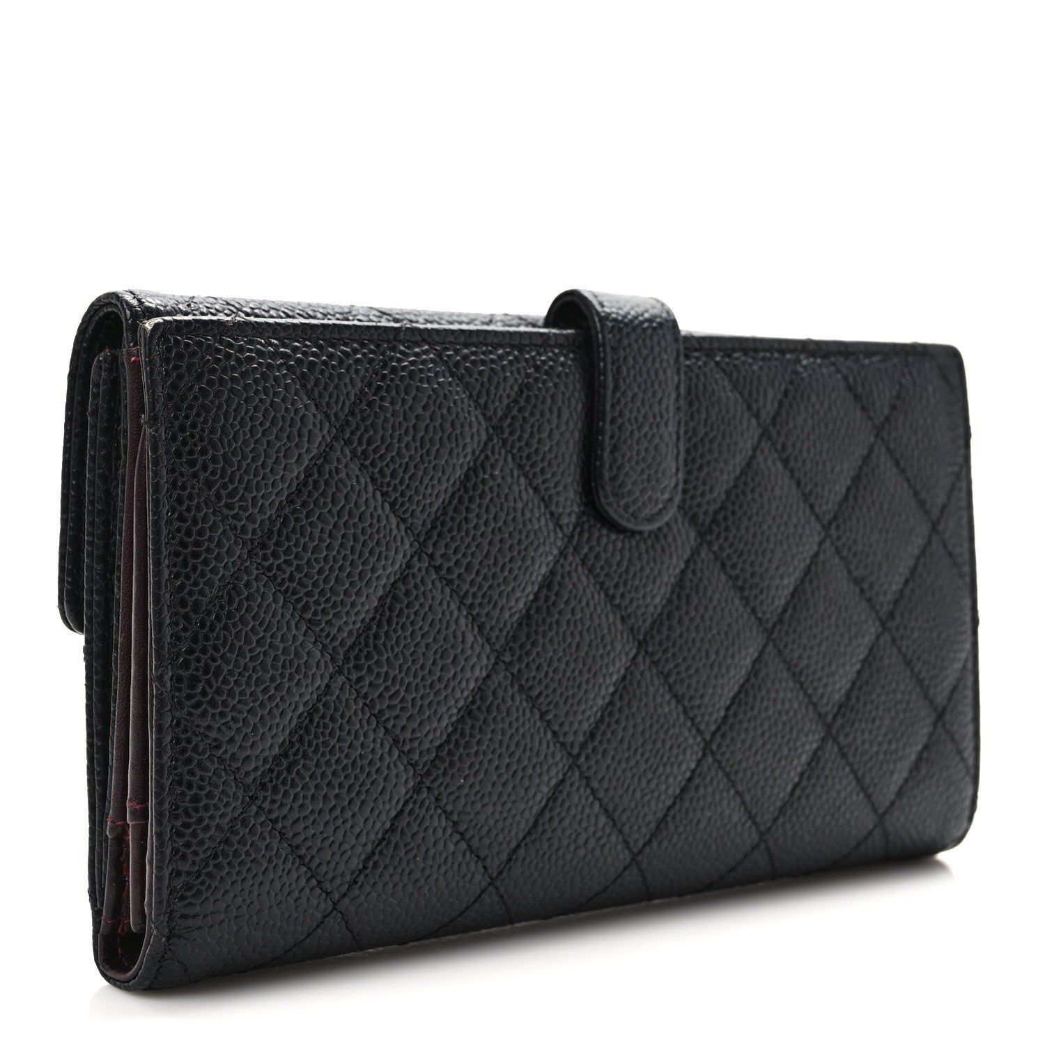 Chanel Caviar Quilted Long Flap Wallet Black 2 of 11