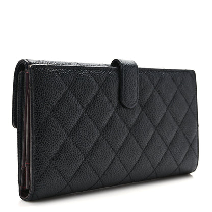 Chanel Caviar Quilted Long Flap Wallet Black 2 of 11