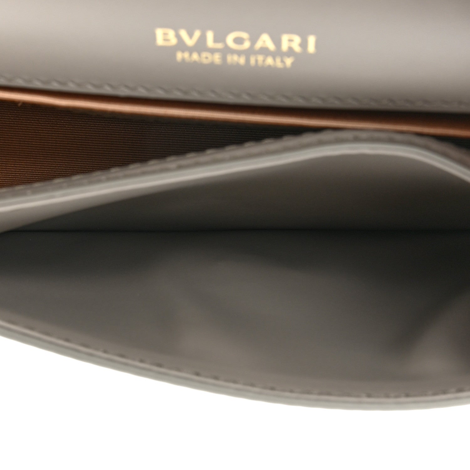 Bulgari Calfskin Serpenti Forever East West Shoulder Bag Opal Grey 5 of 14