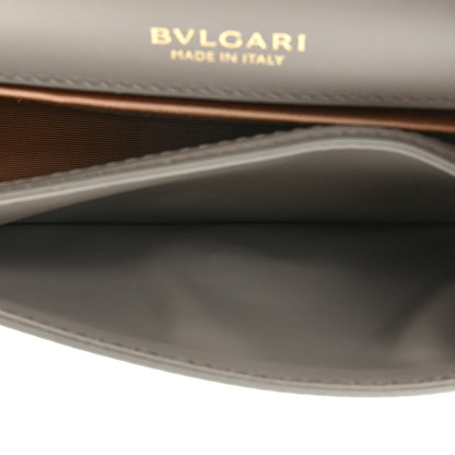Bulgari Calfskin Serpenti Forever East West Shoulder Bag Opal Grey 5 of 14