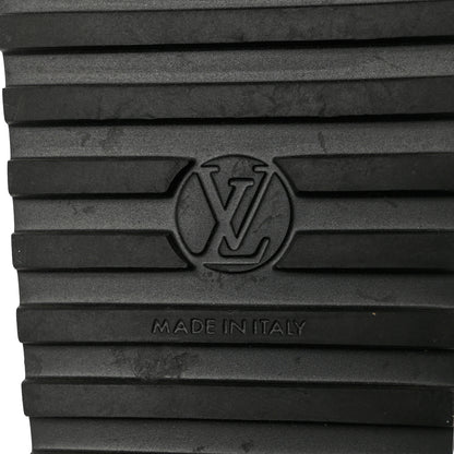 Louis Vuitton Monogram Denim Paseo Flat Comfort Sandals 37.5 Navy Blue 8 of 12