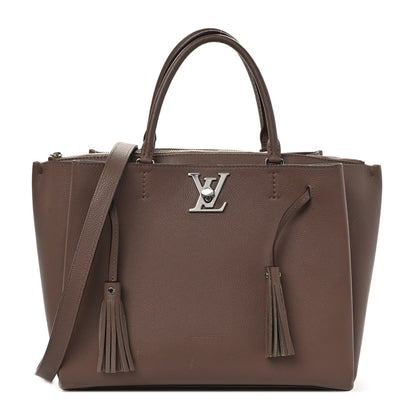 Louis Vuitton Calfskin Lockmeto Taupe Glace 1 of 12
