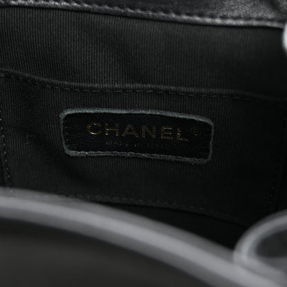 Chanel Lambskin Quilted Small Duma Drawstring Backpack Black 5 of 9