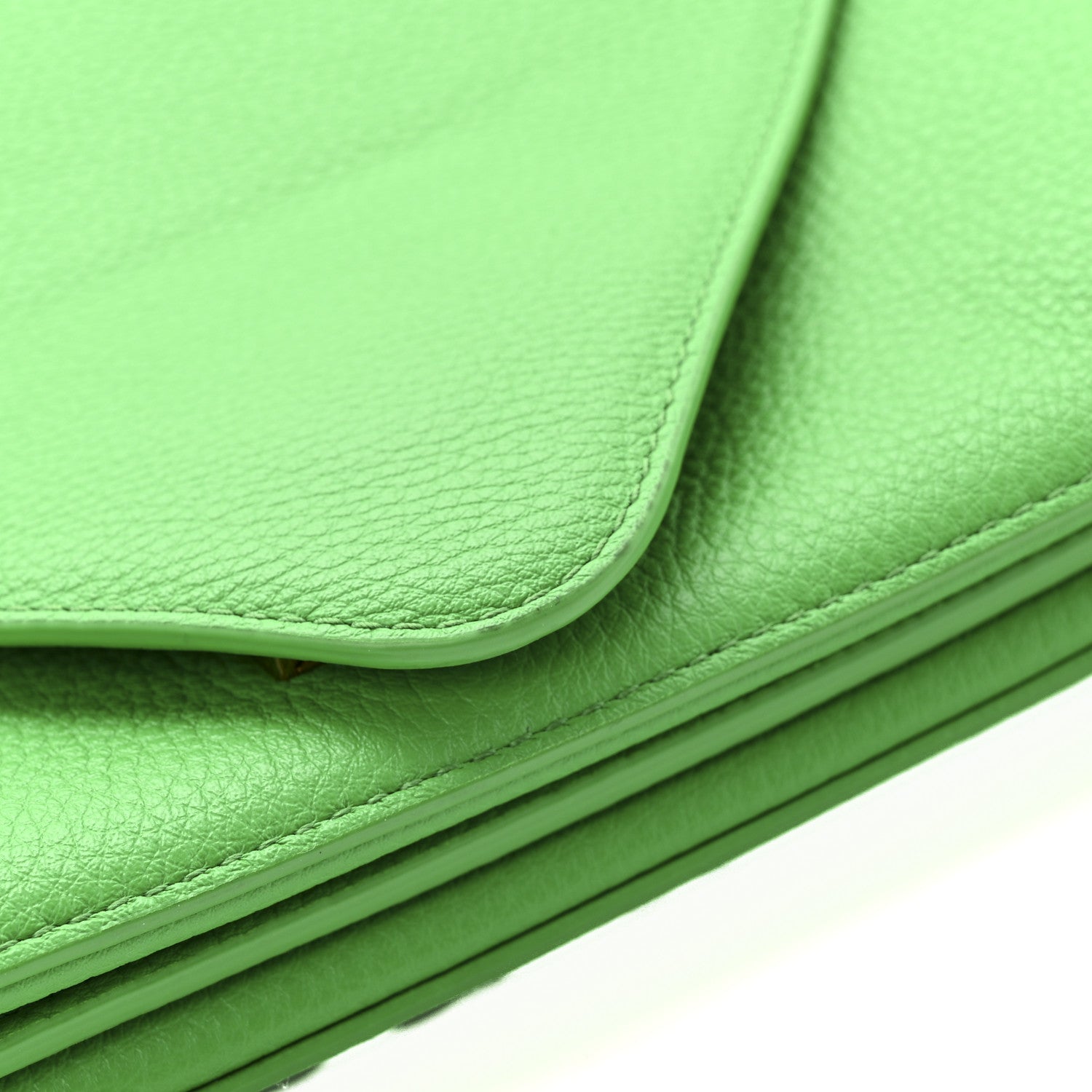 Bottega Veneta Calfskin Mount Envelope Bag Parakeet 11 of 16