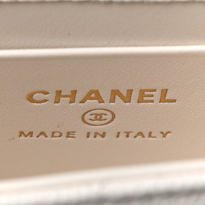 Chanel Caviar Quilted Chain Top Handle With Chain White 6 of 8
