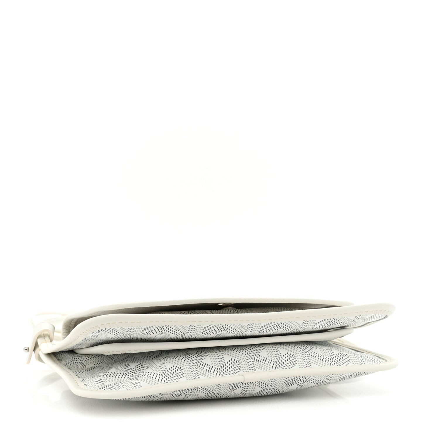 Goyardine Plumet Wallet Clutch White