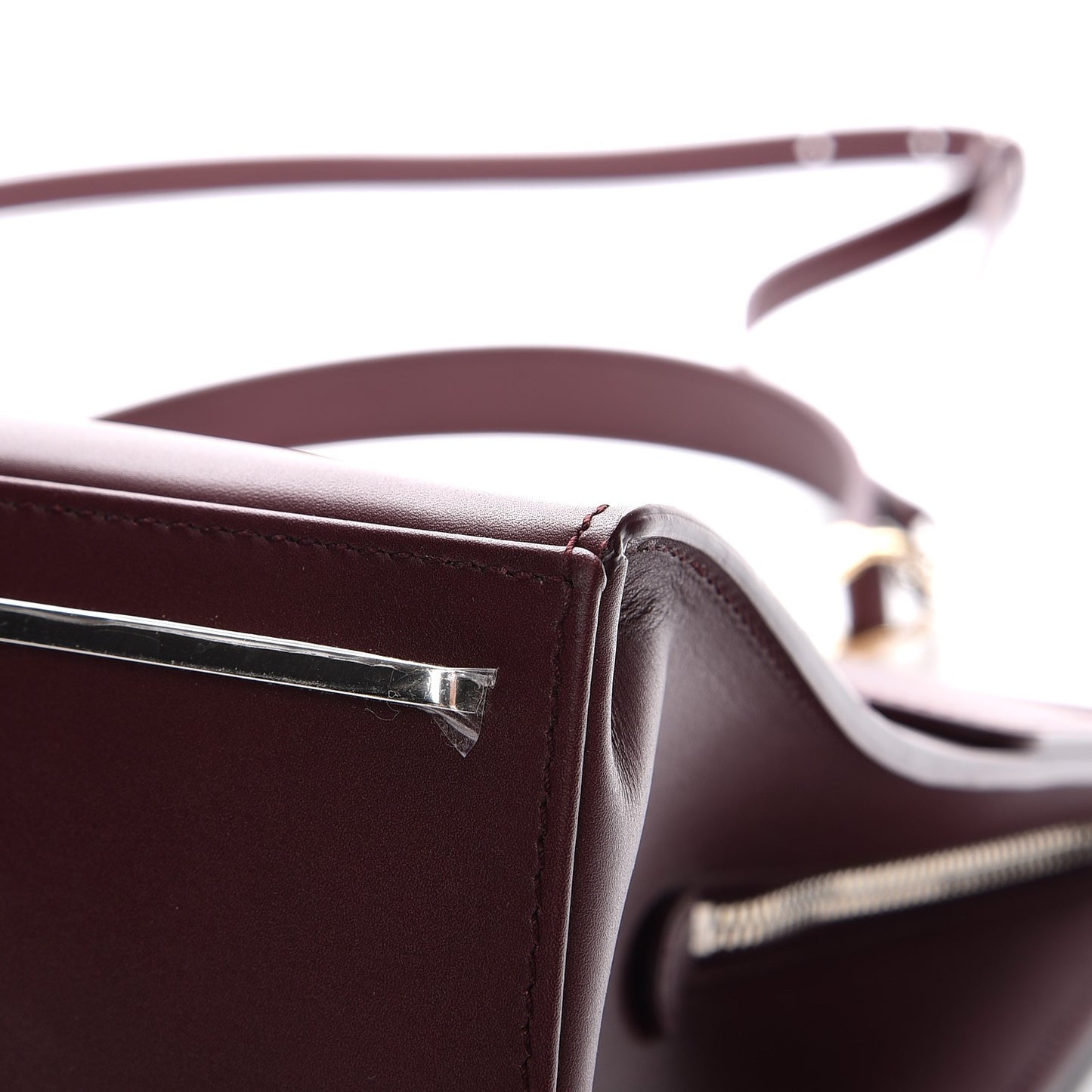 Calfskin Le Dix Zip Cartable Aubergine