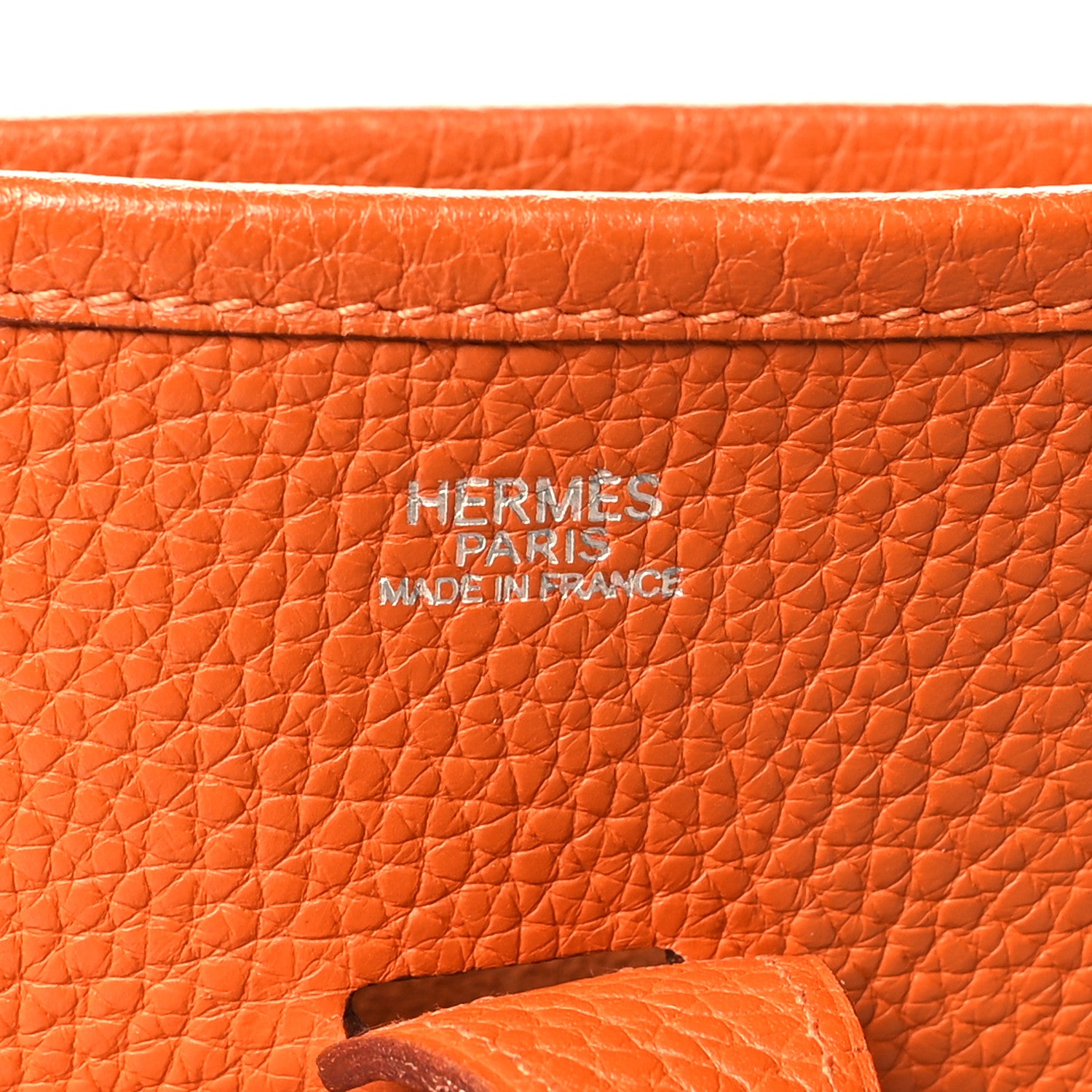 Hermes Taurillon Clemence Evelyne II PM Orange 6 of 12
