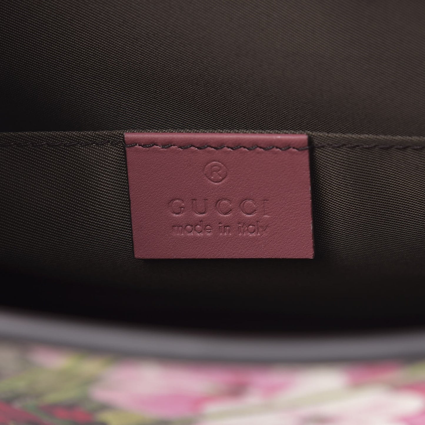 GG Supreme Monogram Blooms Large Cosmetic Case Beige Multicolor Dry Rose