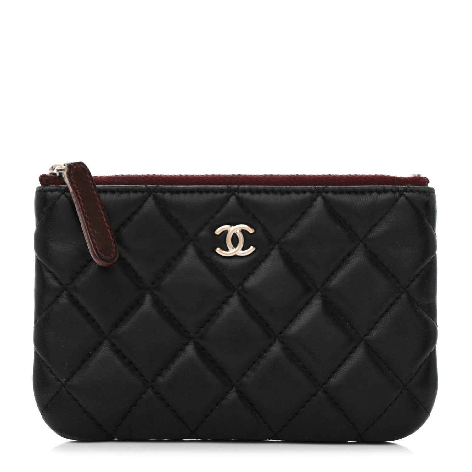 Chanel Lambskin Quilted Small Cosmetic Case Black 1 of 11