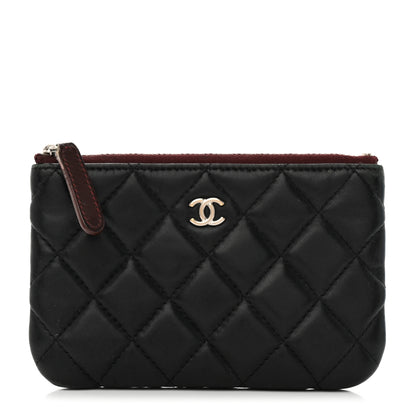 Chanel Lambskin Quilted Small Cosmetic Case Black 1 of 11