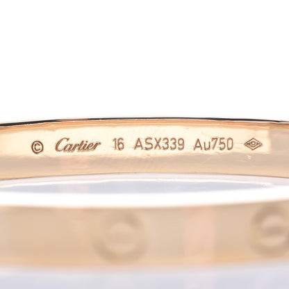 Cartier 18K Yellow Gold LOVE Bracelet 16 6 of 7