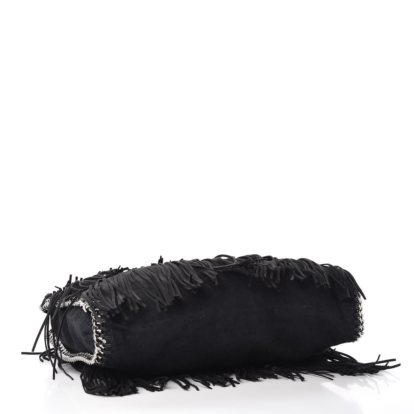 Eco Suede Fringe Falabella Tote Black