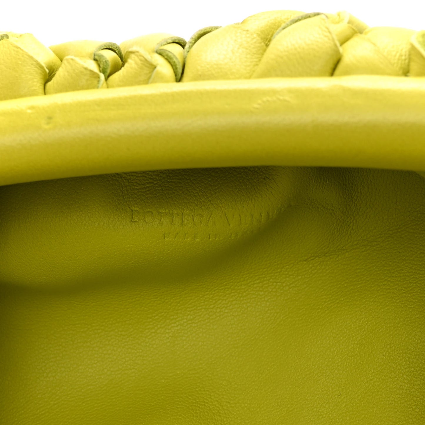 Nappa Intrecciato The Mini Pouch Kiwi