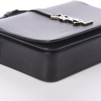 Saint Laurent Smooth Calfskin Medium Classic Monogram Universite Bag Black 8 of 9