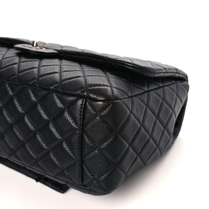 Chanel Grained Calfskin Quilted Small XXL Travel Flap Bag Black 8 of 8