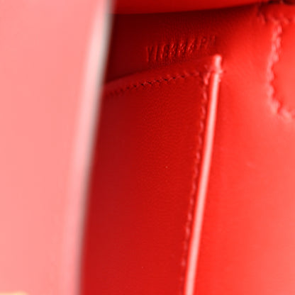 Hermes Epsom Mini Kelly Sellier 20 Rouge de Coeur 7 of 10
