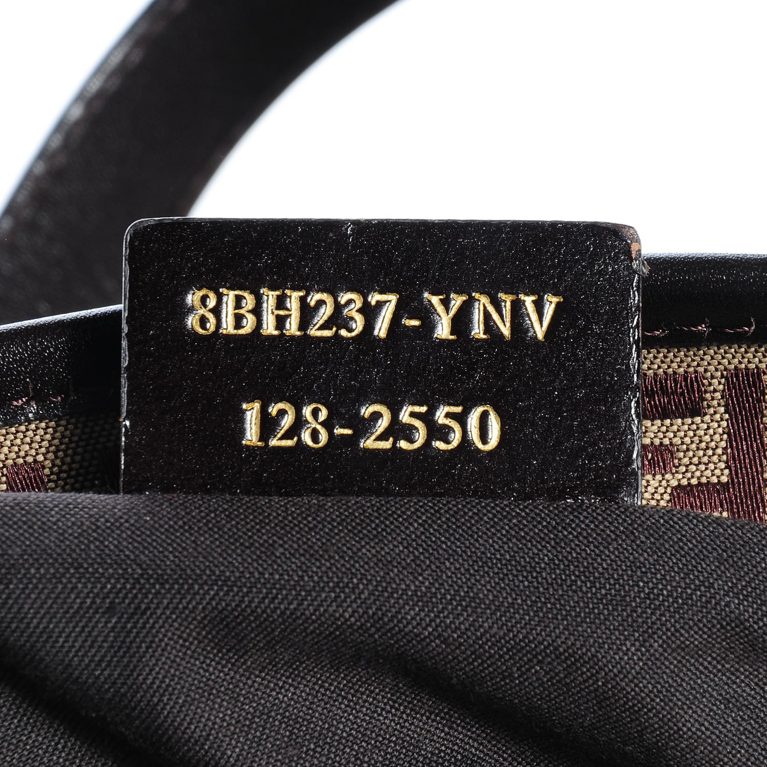 Fendi Zucchino Calfskin Small Tote Brown 8 of 11