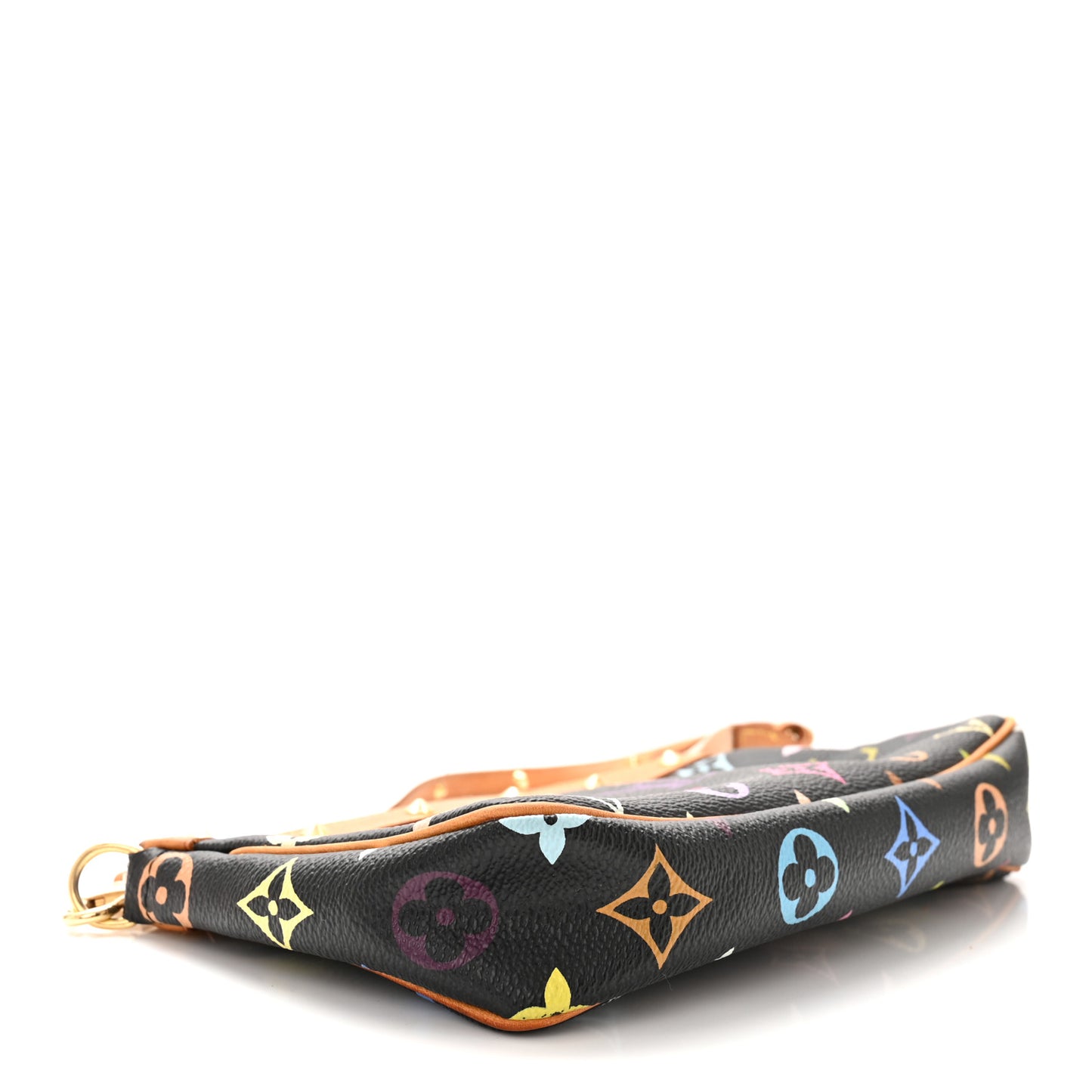 LOUIS VUITTON Monogram Multicolor Pochette Accessories Black