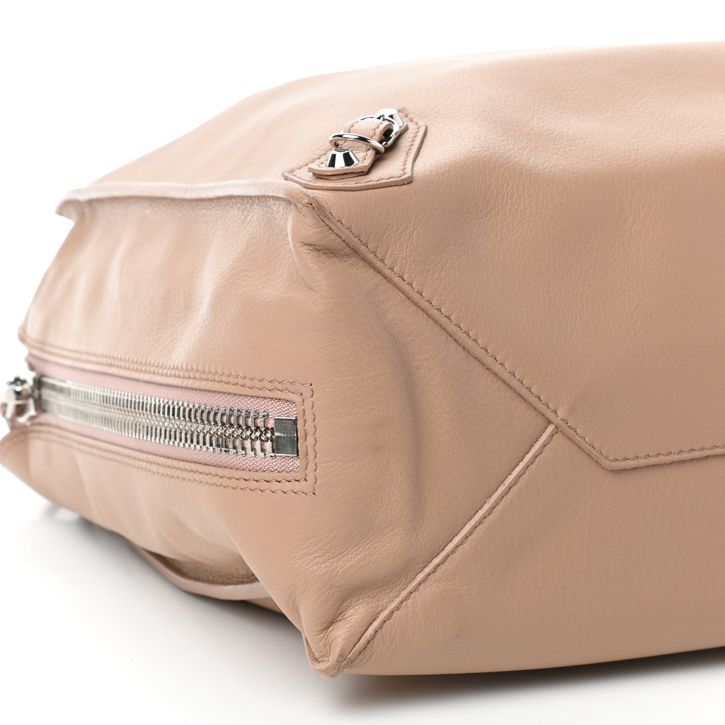 Veau Papier B4 Zip Around Tote Rose Des Sables