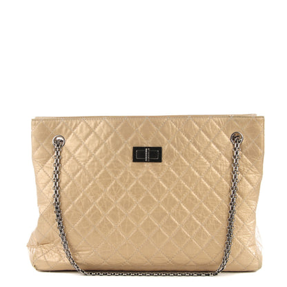 Chanel Aged Calfskin Reissue 2.55 Tote Gold 1 of 7