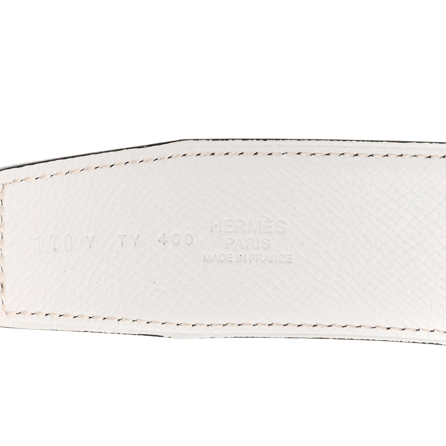 Epsom 38mm H Belt 110 Bleu Indigo White Orange