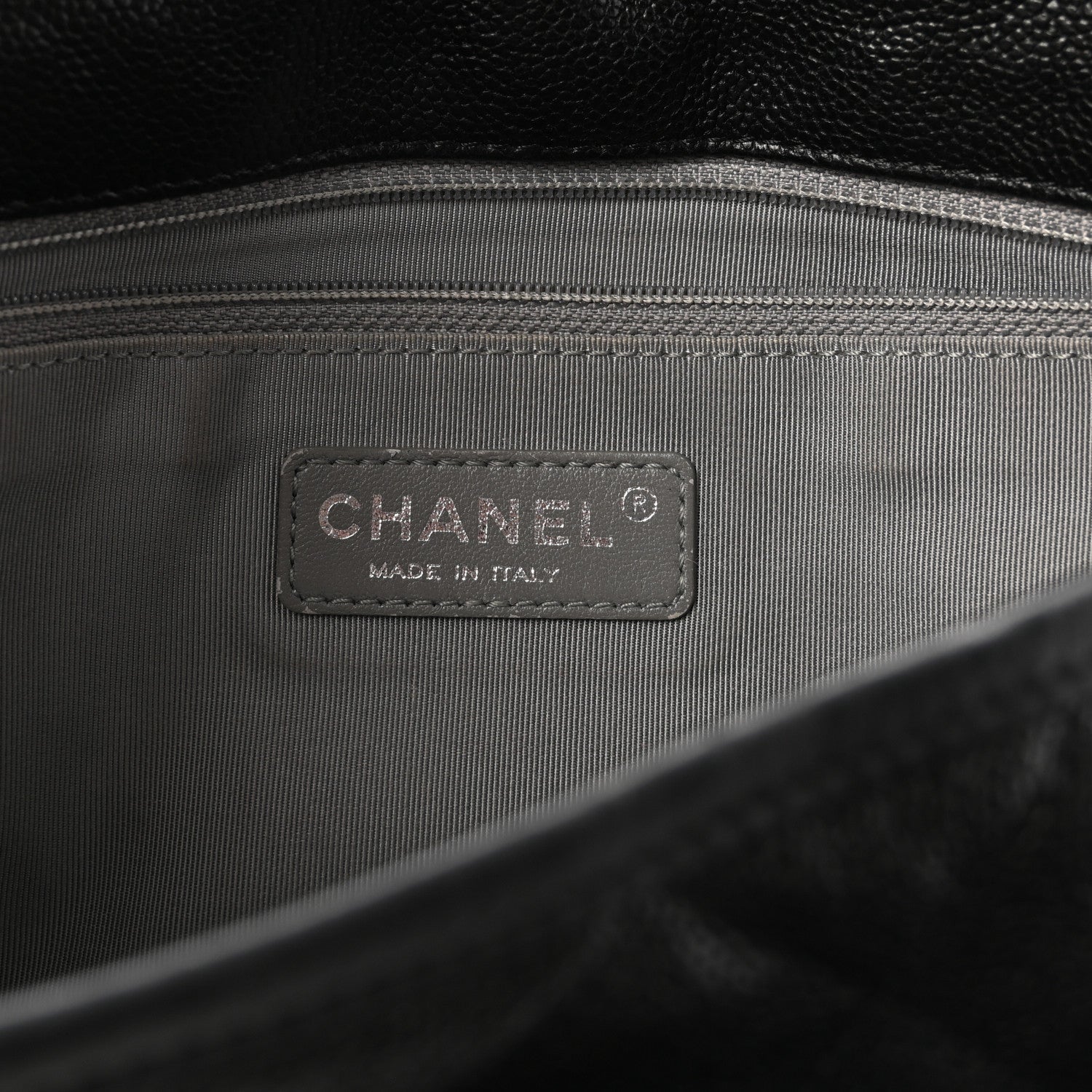 Chanel Caviar Quilted Medium French Riviera Flap Black 6 of 11