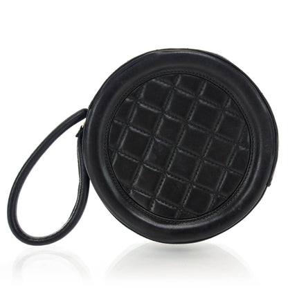 Chanel Lambskin Quilted Small CC Wristlet Black 3 of 9