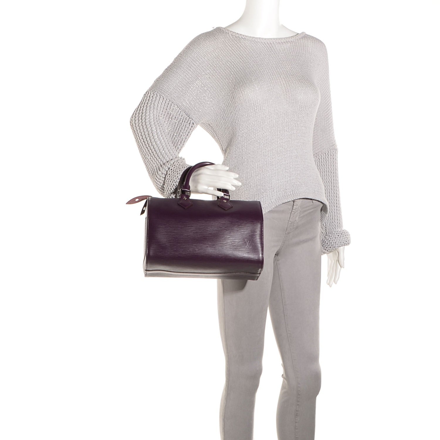 Louis Vuitton Epi Speedy 25 Cassis Purple 2 of 7
