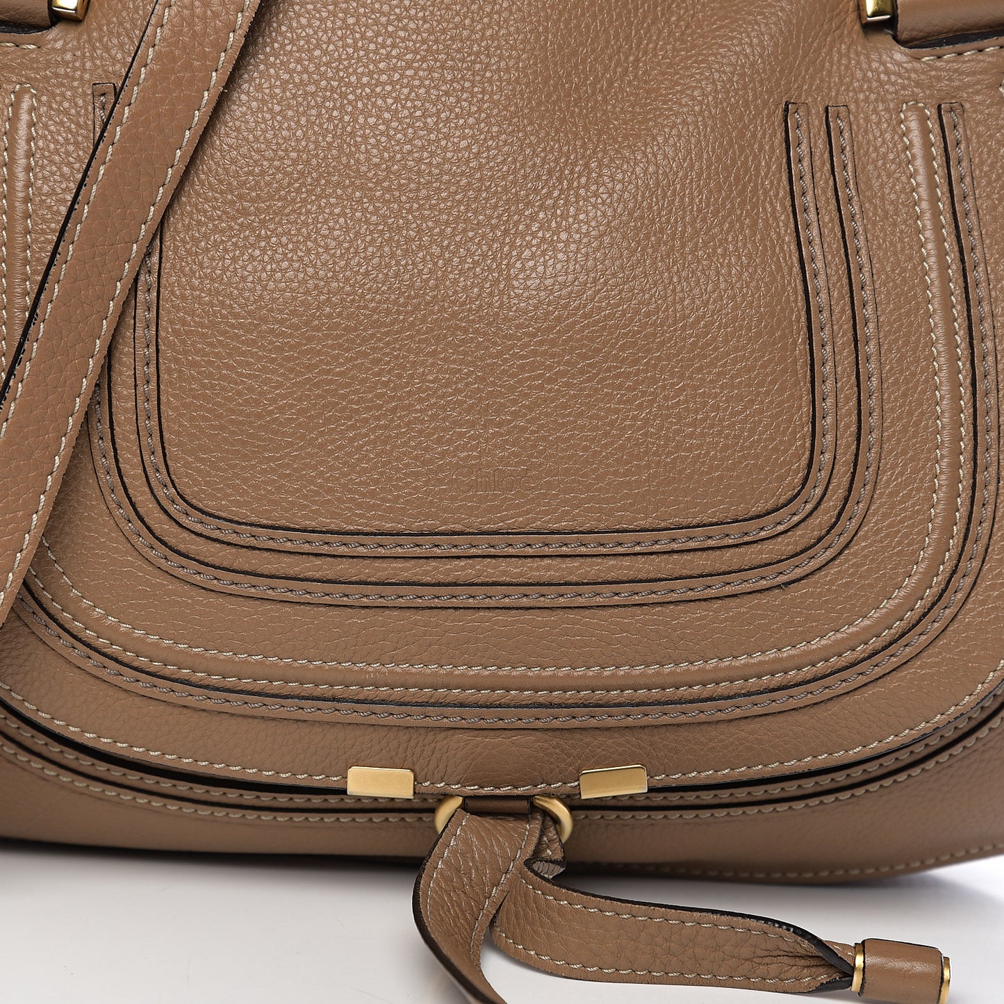 Calfskin Medium Marcie Satchel Nut