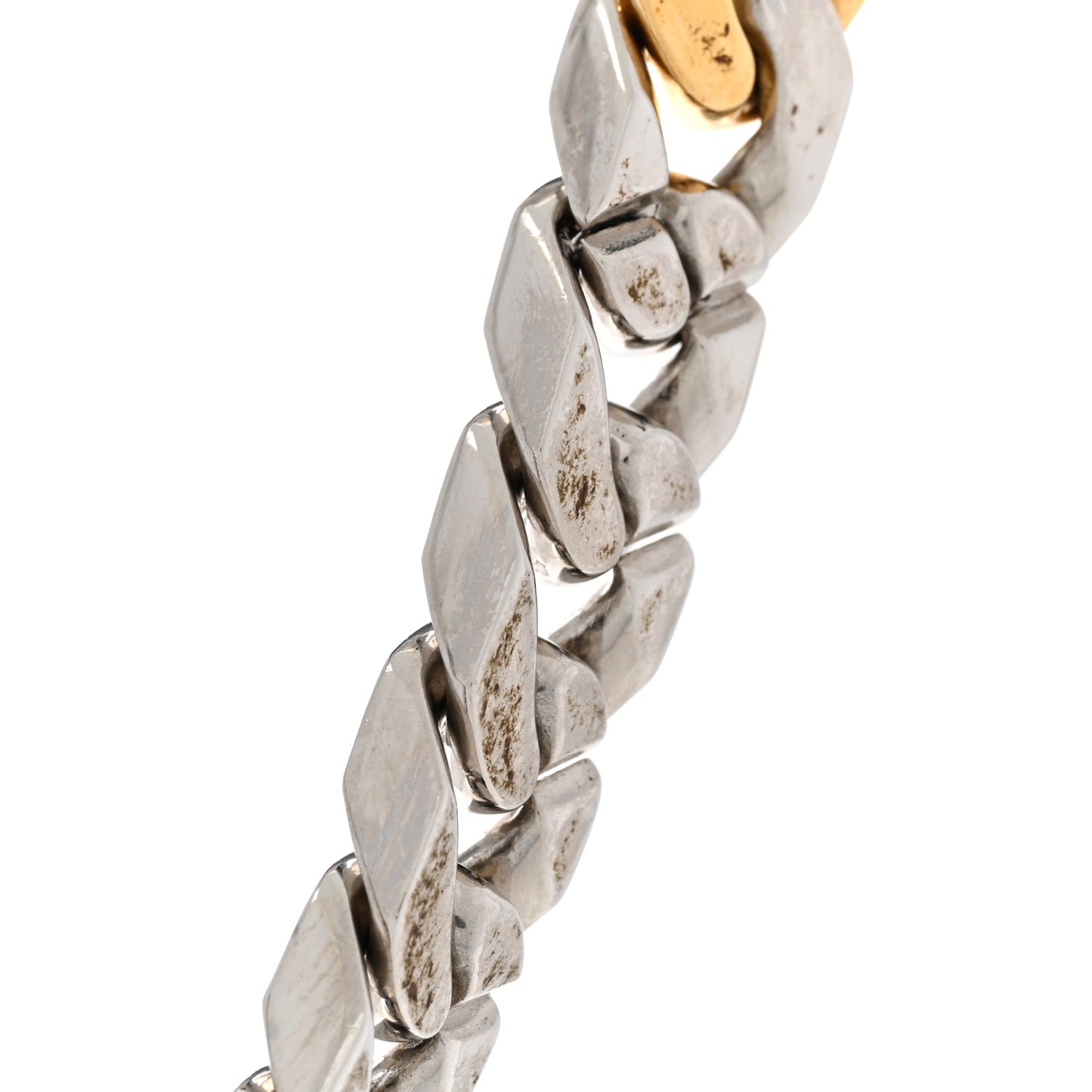 Metal Enamel Crystal Soapy Chain Necklace Silver Gold