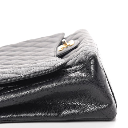 Chanel Caviar Quilted Maxi Double Flap Black 16 of 18