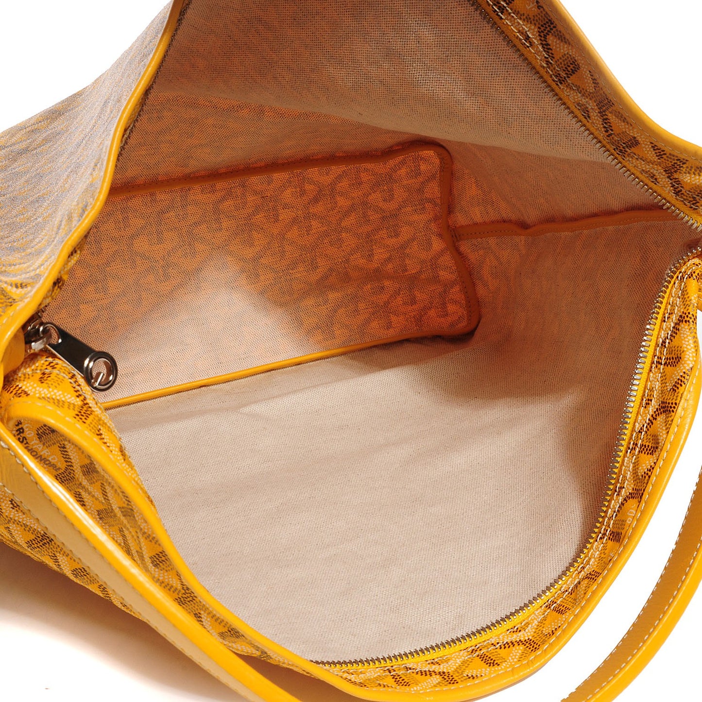 Goyardine Fidji Zip Hobo Yellow