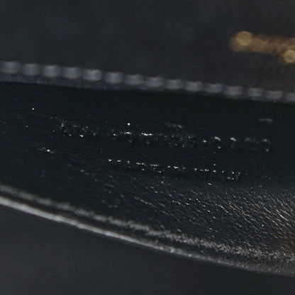 Saint Laurent Grain De Poudre Textured Mixed Matelasse Triquilt Medium Monogram Satchel Black 7 of 11