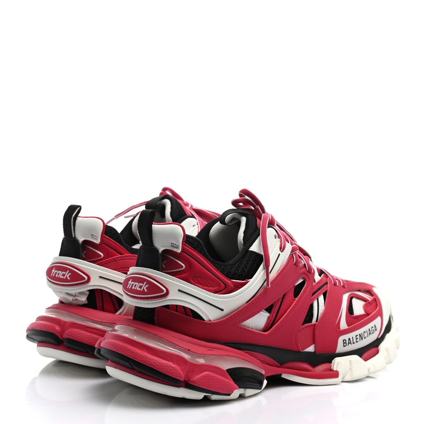Mesh Nylon Womens Track Sneakers 39 Red White