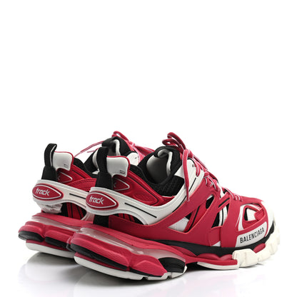 Balenciaga Mesh Nylon Womens Track Sneakers 39 Red White 4 of 8